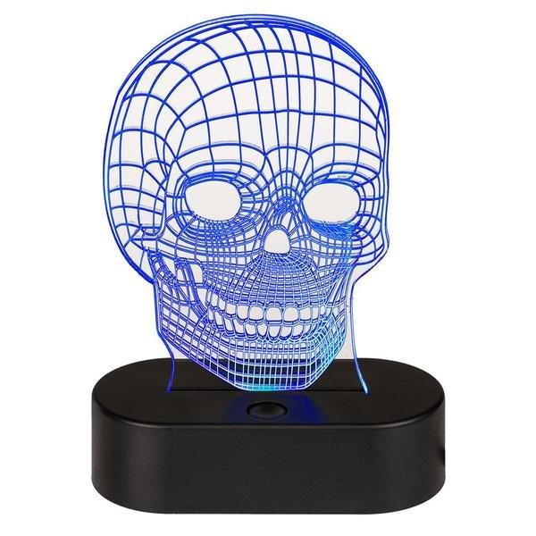 Out of the blue 3D-Lampe - Totenkopf mit Farbwechsel  
