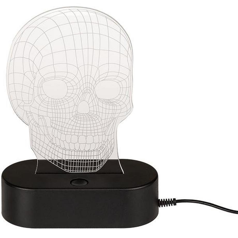 Out of the blue Lampe 3D - Crâne Changeant de Couleur  