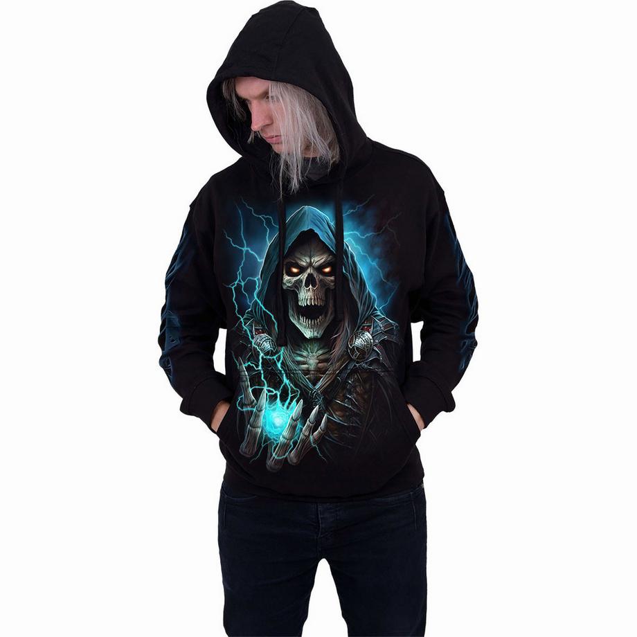 Spiral Sweat à Capuche Dead Metal avec Imprimé au Dos  