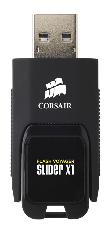 Corsair  Corsair Voyager Slider X1 64GB lecteur USB flash 64 Go USB Type-A 3.2 Gen 1 (3.1 Gen 1) Noir 