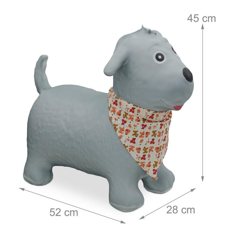 Northix  Springender Hund mit Schal 