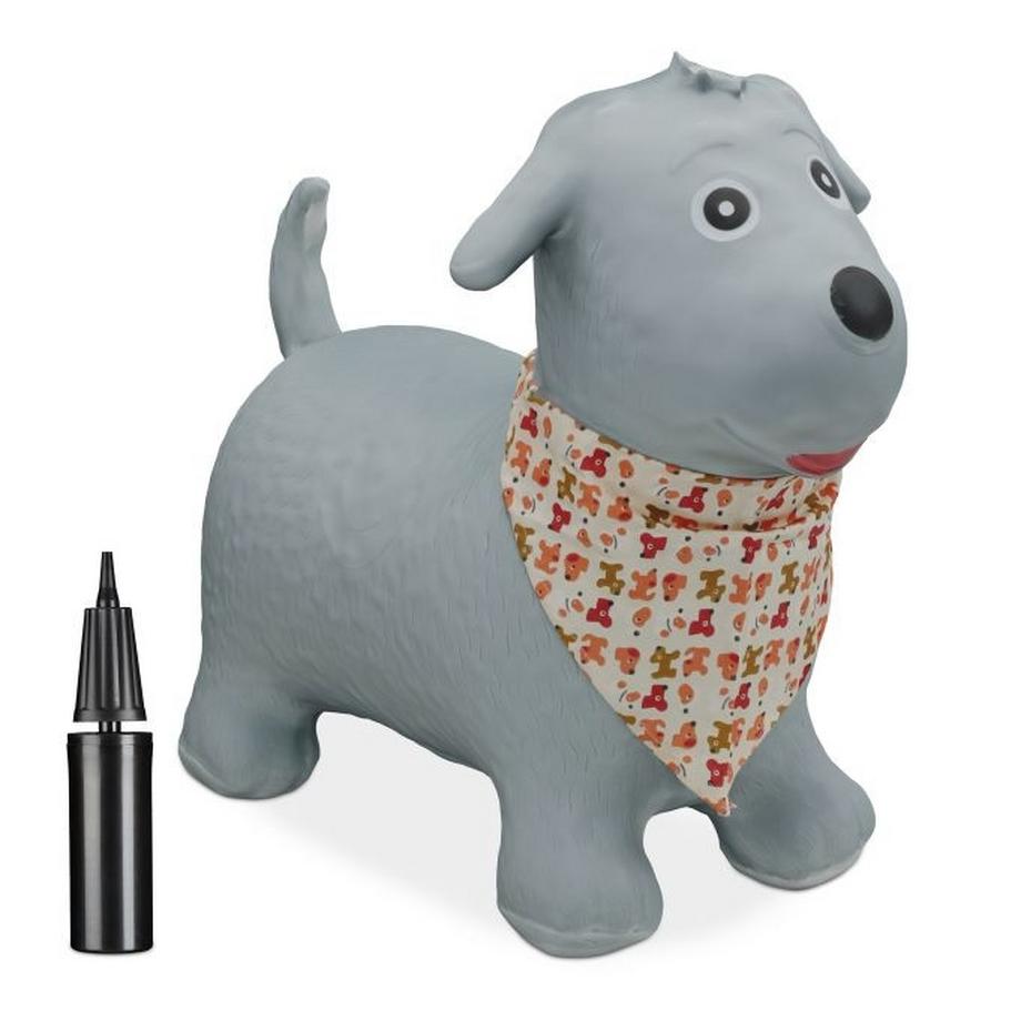 Northix  Springender Hund mit Schal 