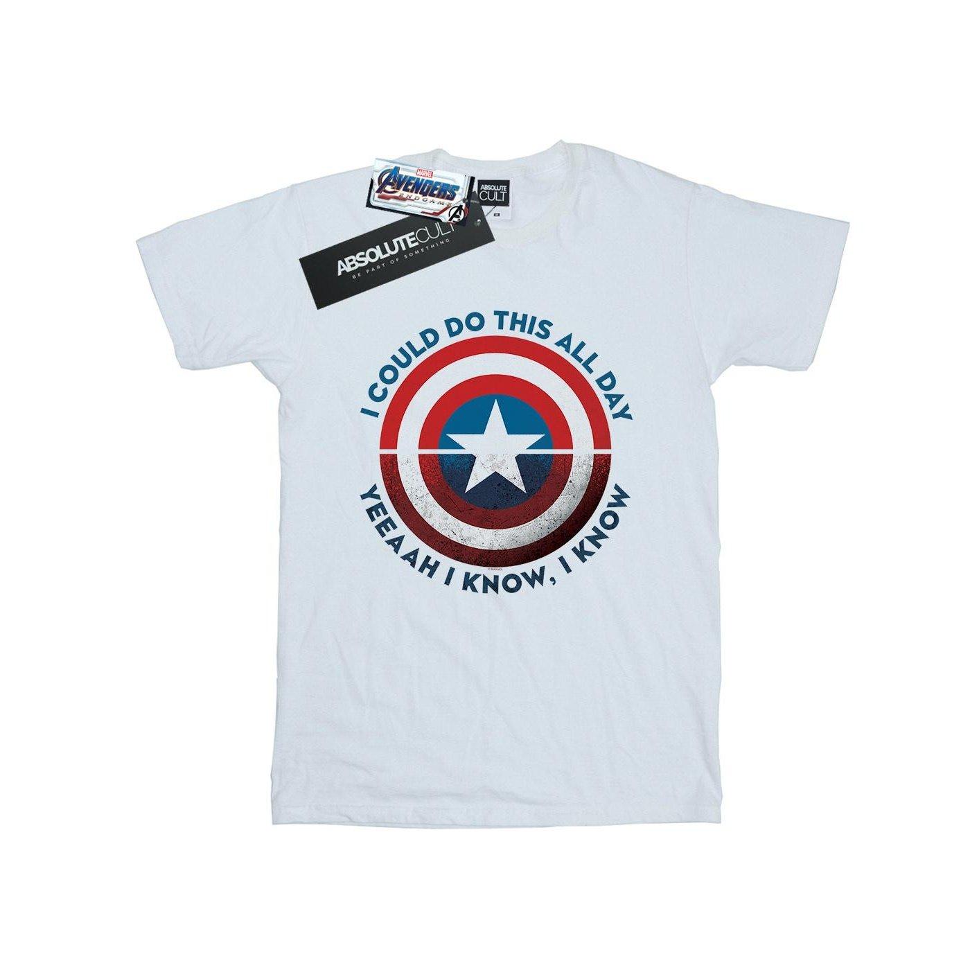 Image of Avengers Endgame Do This All Day Tshirt Unisex Weiss 140/146