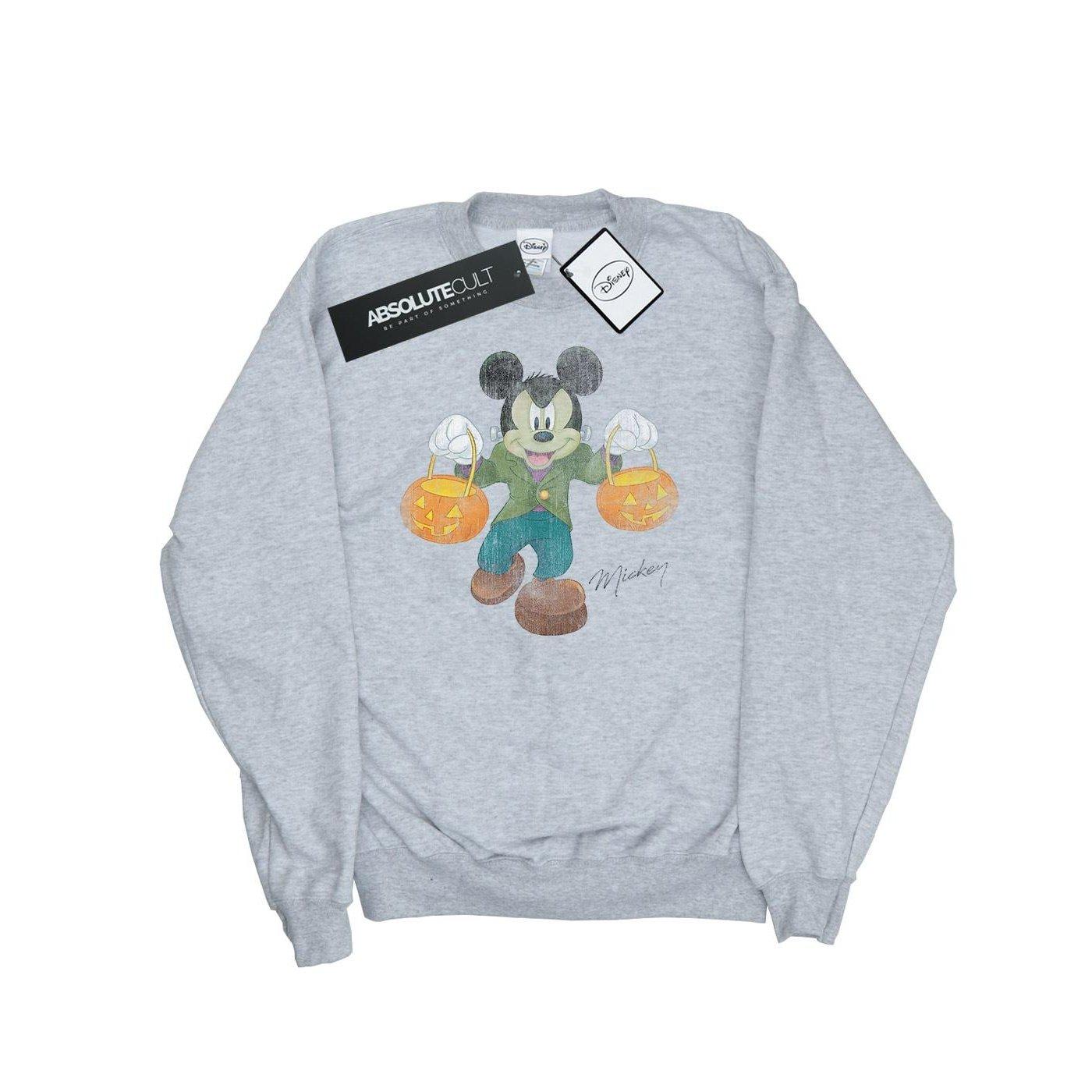 Image of Frankenstein Mickey Mouse Sweatshirt Damen Grau M