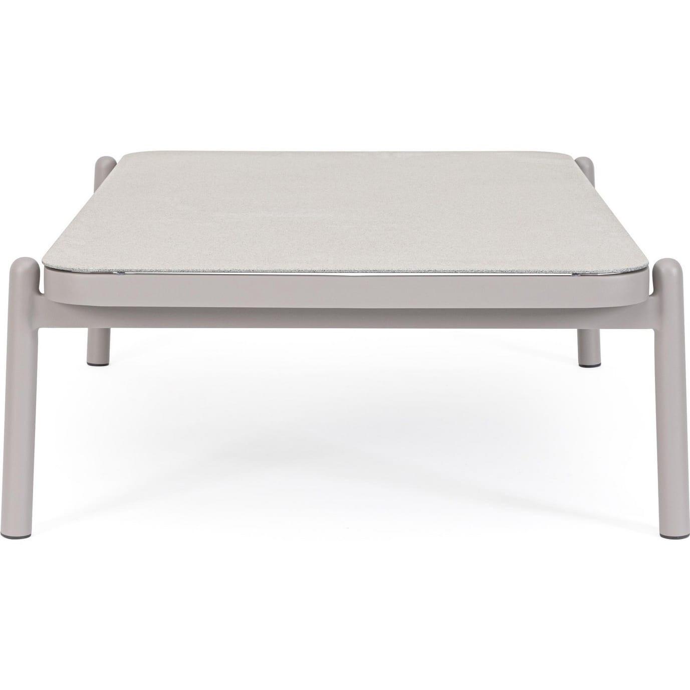 mutoni Table d'appoint de jardin Florencia gris clair 120x75  