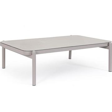 Table d'appoint de jardin Florencia gris clair 120x75