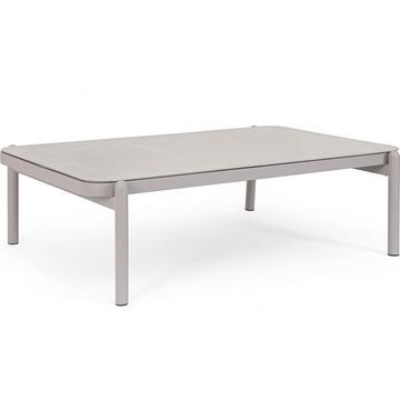 Jardin Table d&#039;appoint Florencia gris clair 120x75