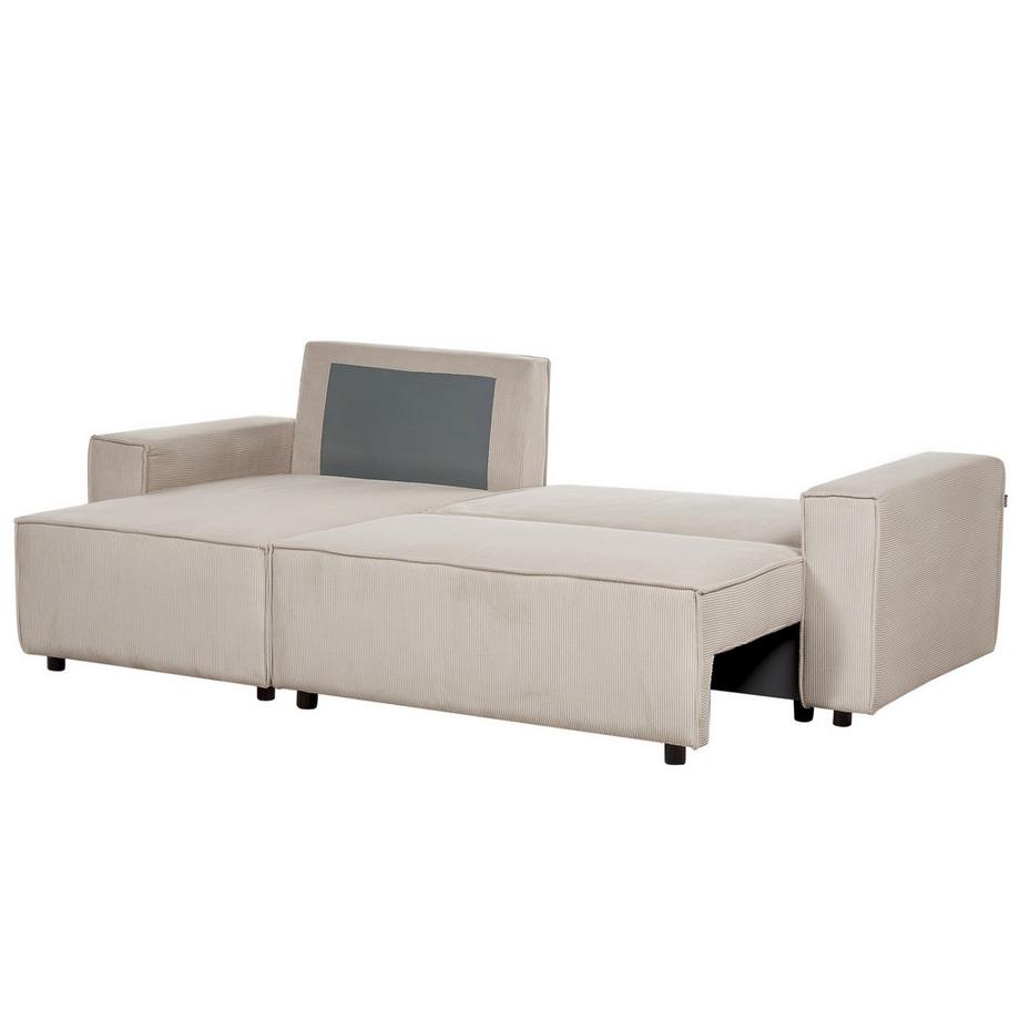 Beliani Schlafsofa aus Cord  ABACKA  