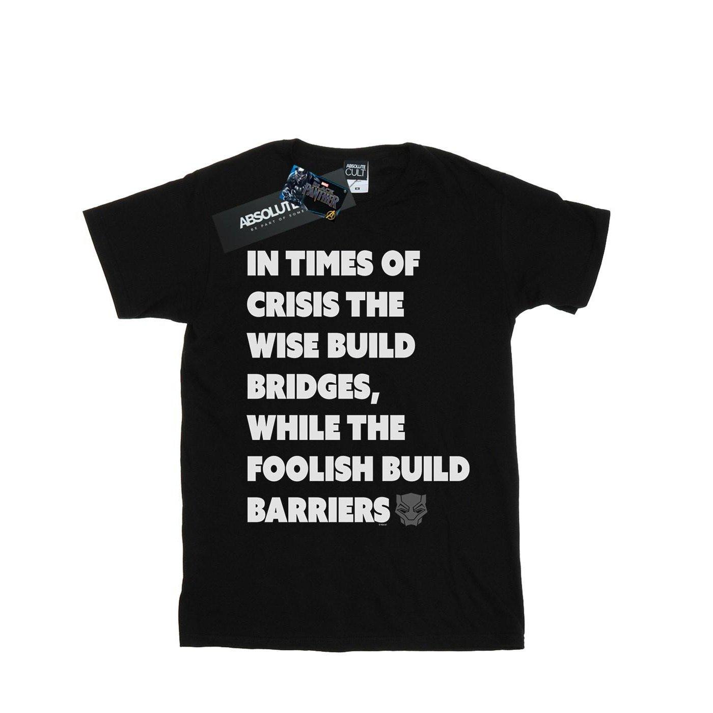 Image of Black Panther Times Of Crisis Tshirt Herren Schwarz L