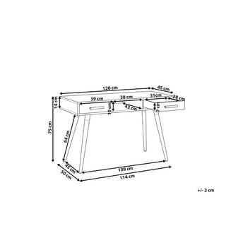 Beliani Schreibtisch aus MDF-Platte Retro FRISCO  