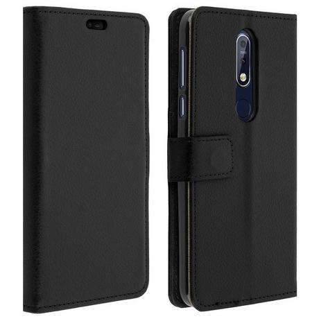 Avizar  Flip Bookcover Nokia 7.1 Schwarz 