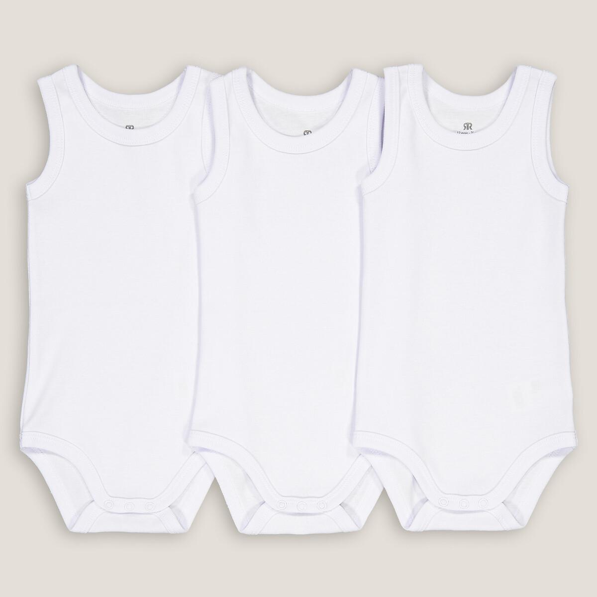 Image of 3er-pack Bodys Unisex Weiss 6 mesi
