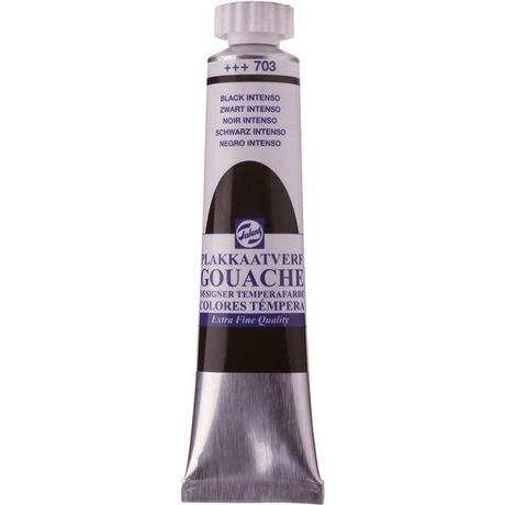 Talens TALENS Plakatfarbe 20ml 703/7 schwarz  