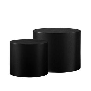 Table basse Solstice noir (set de 2)
