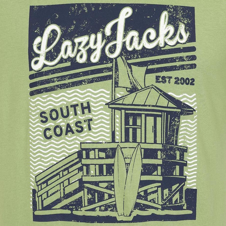Lazy Jacks South Coast Grafikdruck T-Shirt  