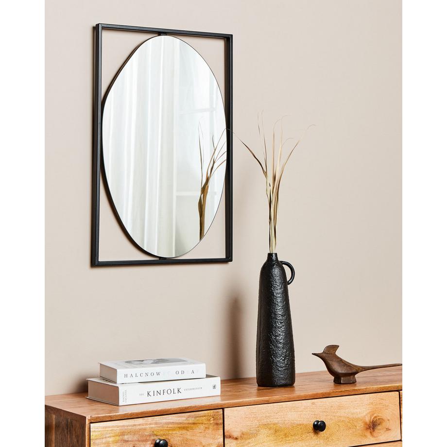 Beliani Wandspiegel aus Eisen Industriell NIBELLE  