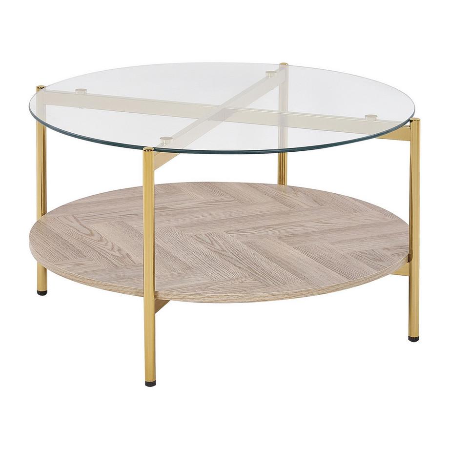 Beliani Couchtisch aus Sicherheitsglas Modern LOVELL  