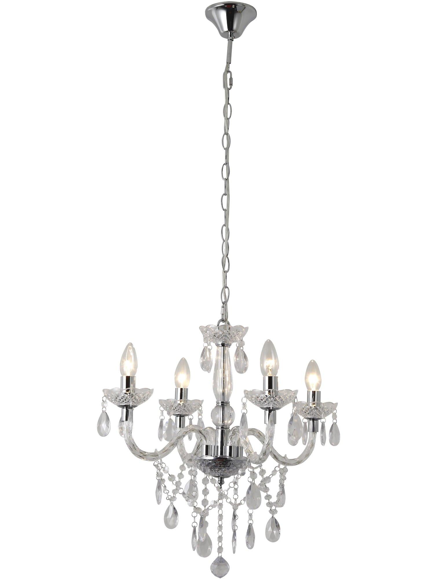 Image of Kronleuchter transparent 4-flammig Kronleuchter transparent 4-flammig