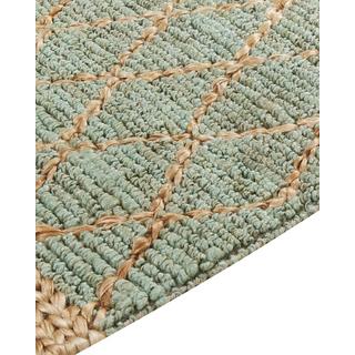 Beliani Tapis en Jute Boho TELLIKAYA  