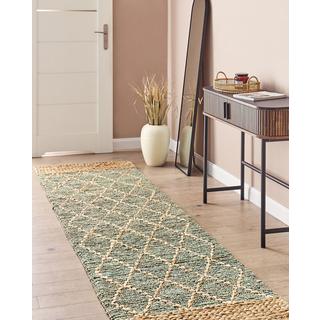 Beliani Tapis en Jute Boho TELLIKAYA  