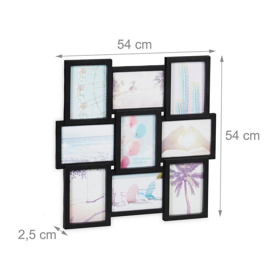 B2X Collage de cadres photo 9 photos  