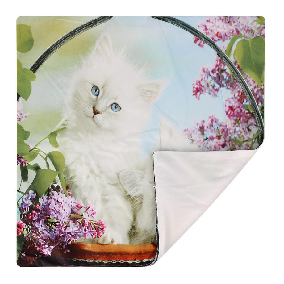 Avizar 2 Stk. Kissenbezüge Weiße Katze  