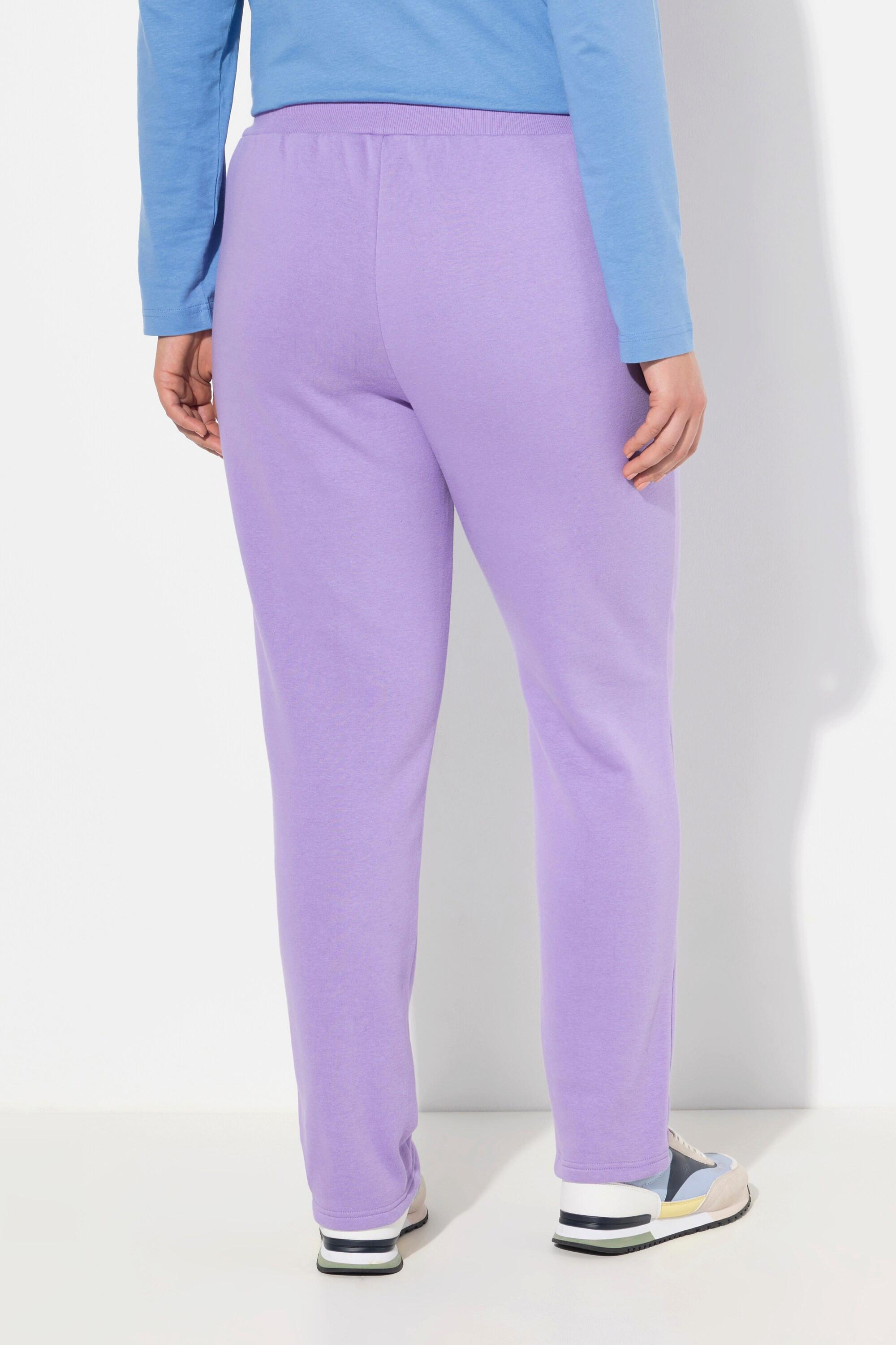 Ulla Popken  Pantalon en molleton. Intérieur doux et confortable. Taille élastique 