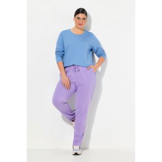 Ulla Popken  Pantalon en molleton. Intérieur doux et confortable. Taille élastique 