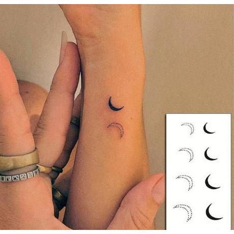 Henna Tattoo Schweiz  Mond Sticker I Fake Tattoo 