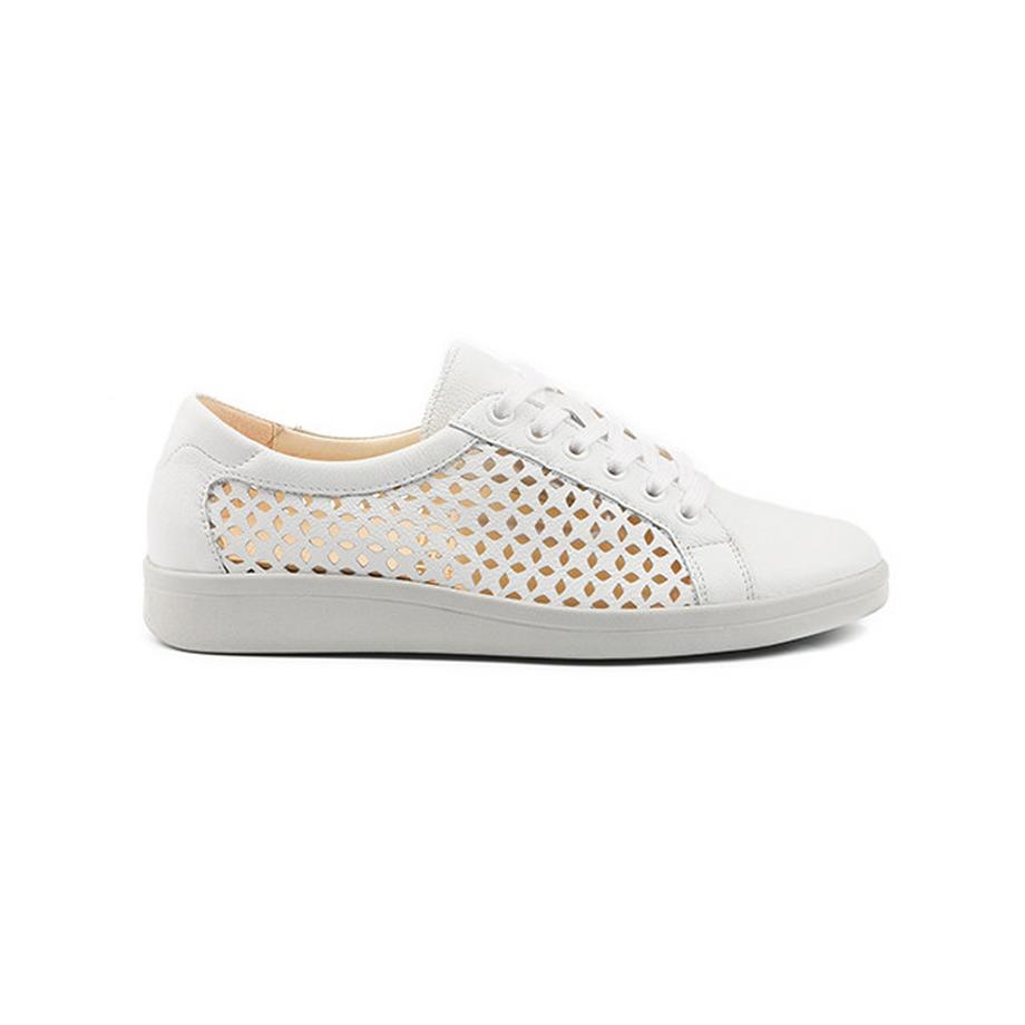 Christian Dietz Vicenza H-8.5 Sneakers in Pelle Perforata con Lacci Vicenza H-6.5 