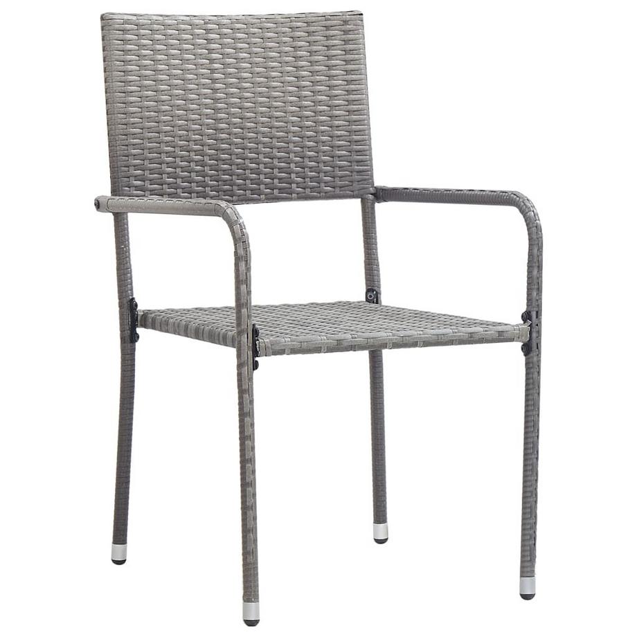 VidaXL Chaise de salle à manger de jardin rotin synthétique  