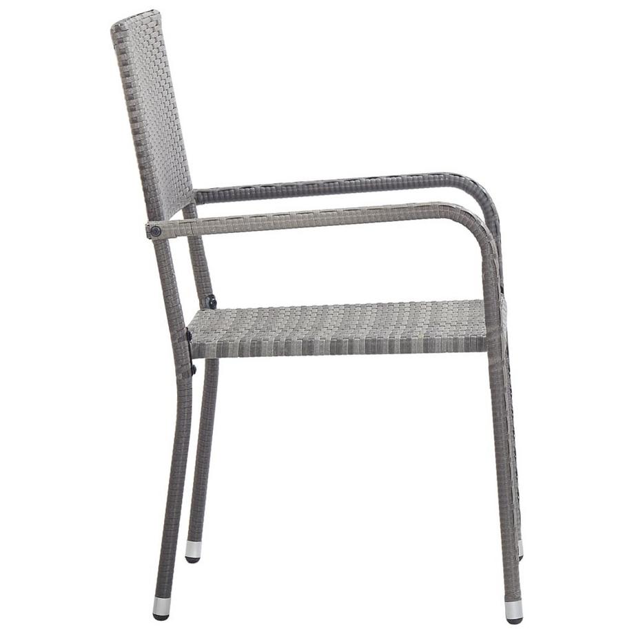 VidaXL Chaise de salle à manger de jardin rotin synthétique  