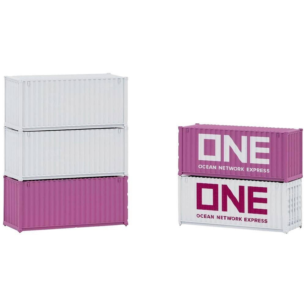 Image of H0 20' Container ONE, 5er-Set Multicolor