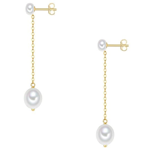 Valero Pearls  Femme Puce d'oreille en perle 