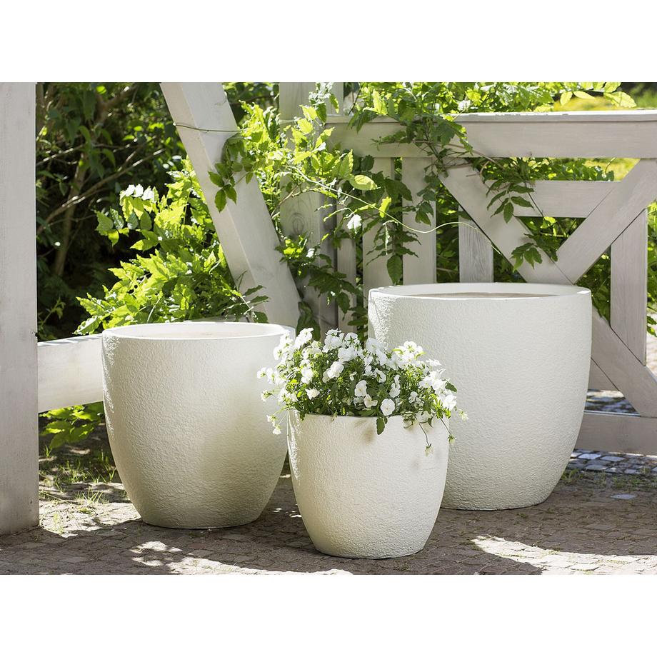 Beliani Vaso per piante en Fibra d'argilla Classico KANNIA  