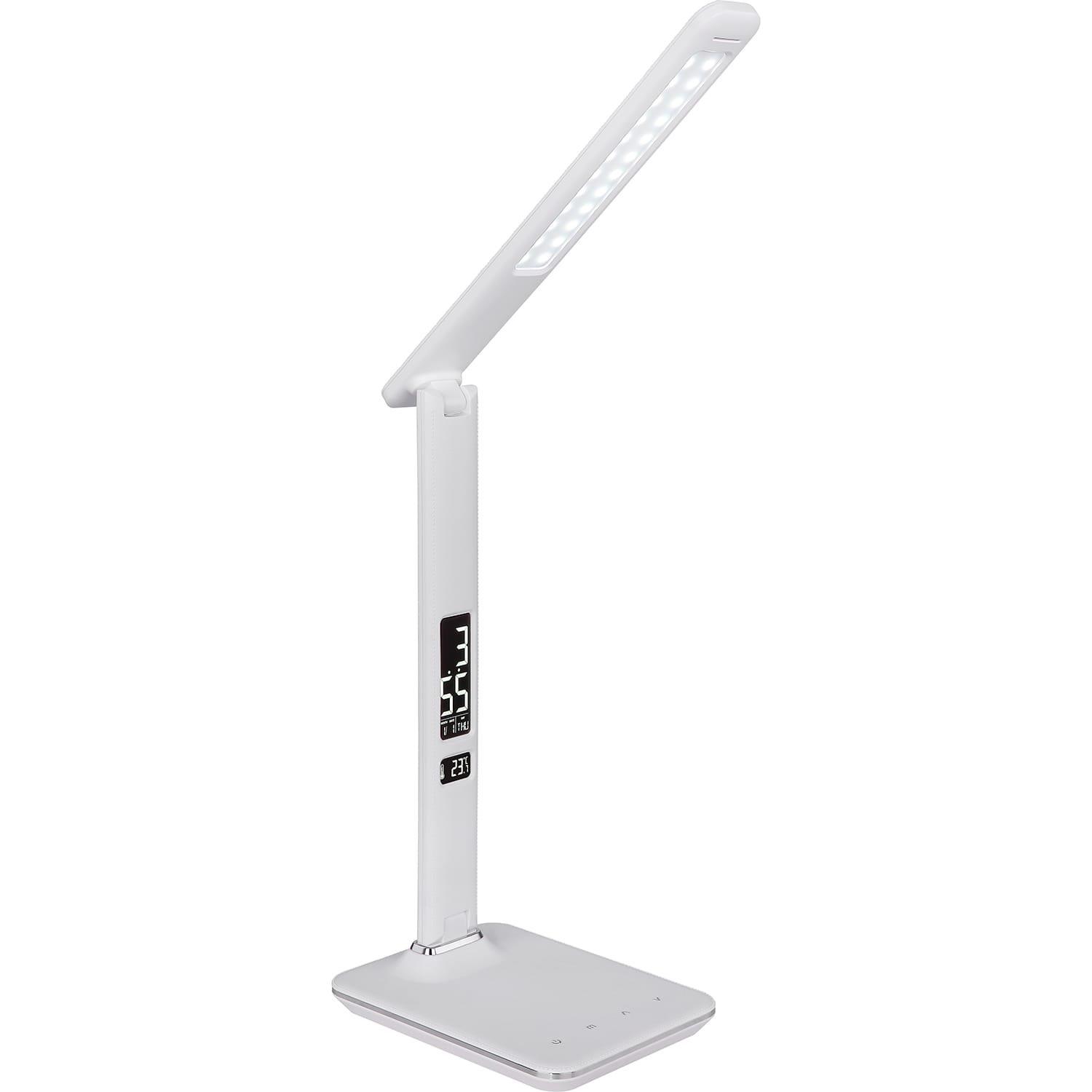 mutoni Lampe de table Tanna en plastique blanc 1xLED  