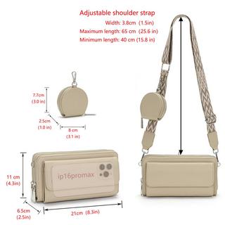 Only-bags.store Kleine Handtasche mit gemustertem Riemen  