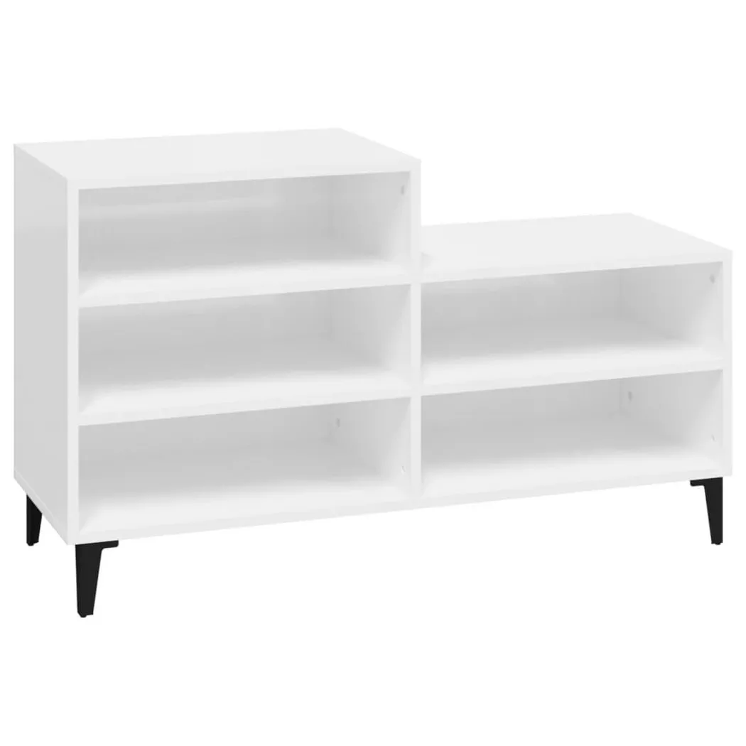 VidaXL - Armoire à chaussures bois d'ingénierie, One Size, Blanc
