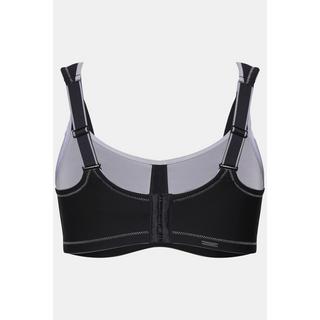 Ulla Popken  Soutien-gorge de sport, sans armatures. Empiècement en mesh. Bonnet C-E. 