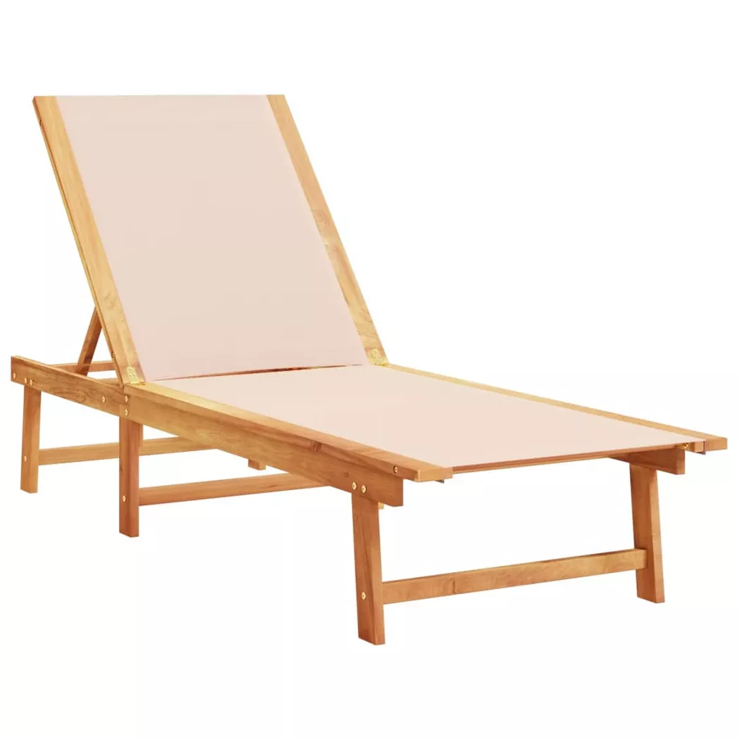 VidaXL - Sonnenliege akazienholz, One Size, Braun