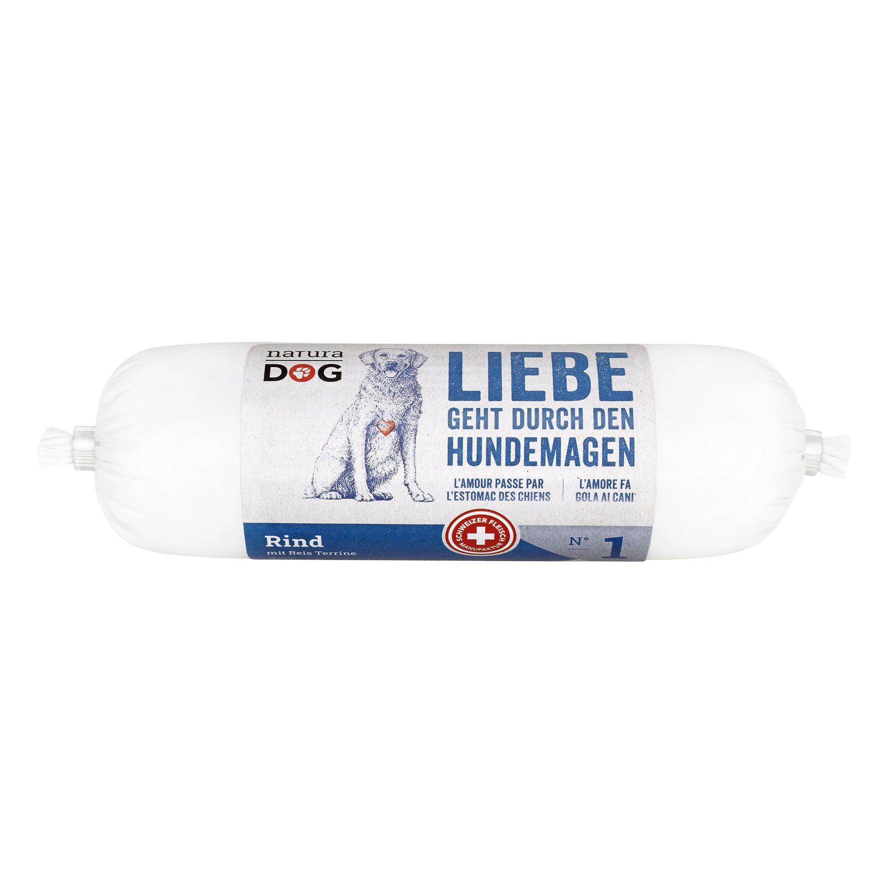 NaturaDog  Rind mit Reis Terrine, 400g 