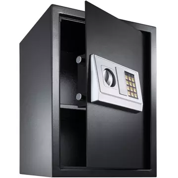 Elektronischer Safe Tresor mit Schlüssel und Einlegeboden inkl. Batterien