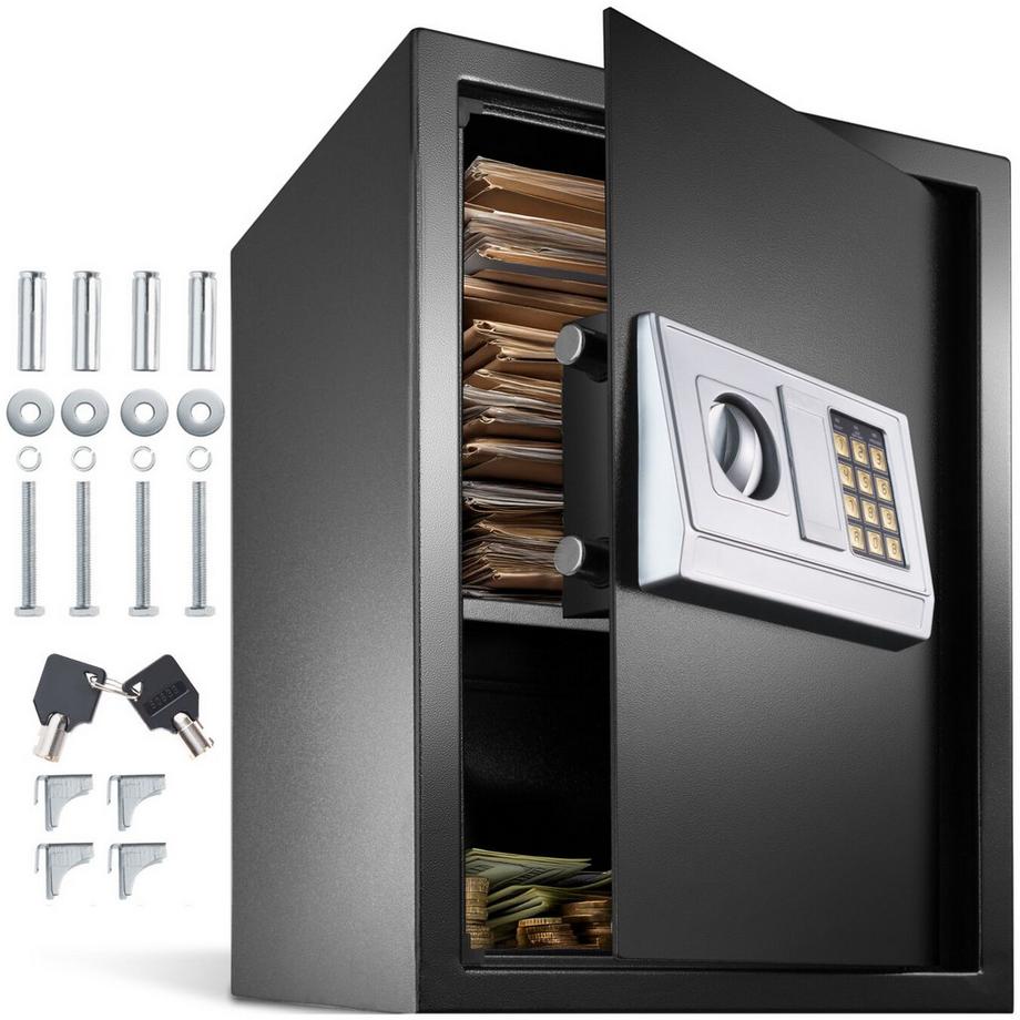 Tectake Coffre-fort électronique  avec fermeture de sécurité double-boulons  