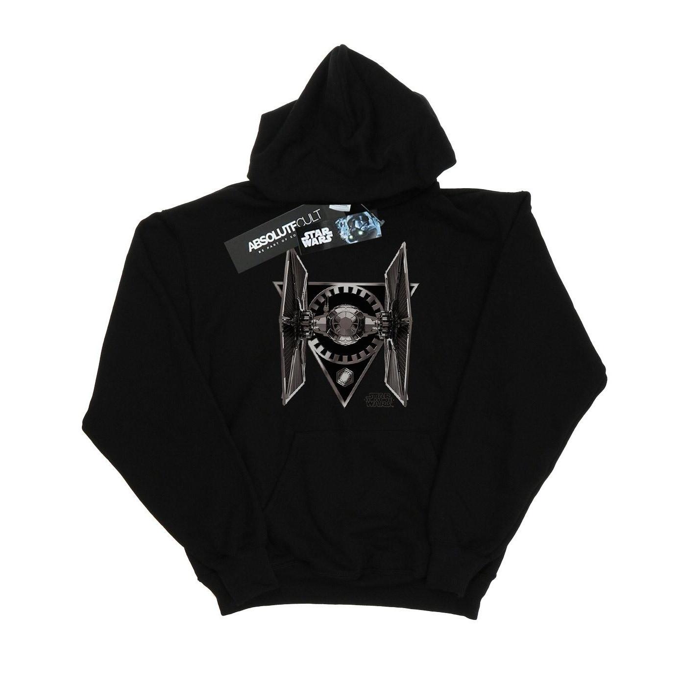 Image of The Last Jedi Tie Fighter Kapuzenpullover Damen Schwarz XXL