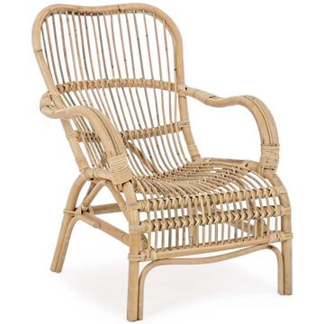 Chaise de jardin en osier Clarita