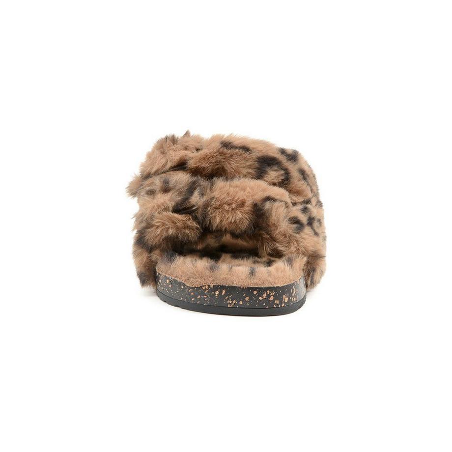 isotoner Pantoufles en Textile Chaud Imprimé Léopard  