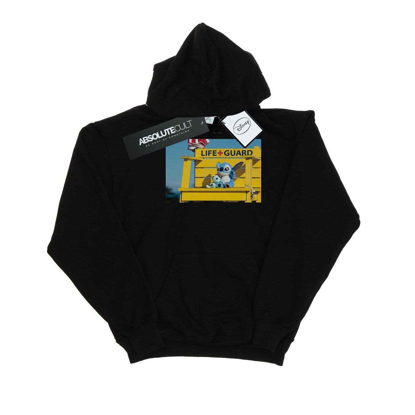 Image of Lilo And Stitch Life Guard Kapuzenpullover Jungen Schwarz 140/146