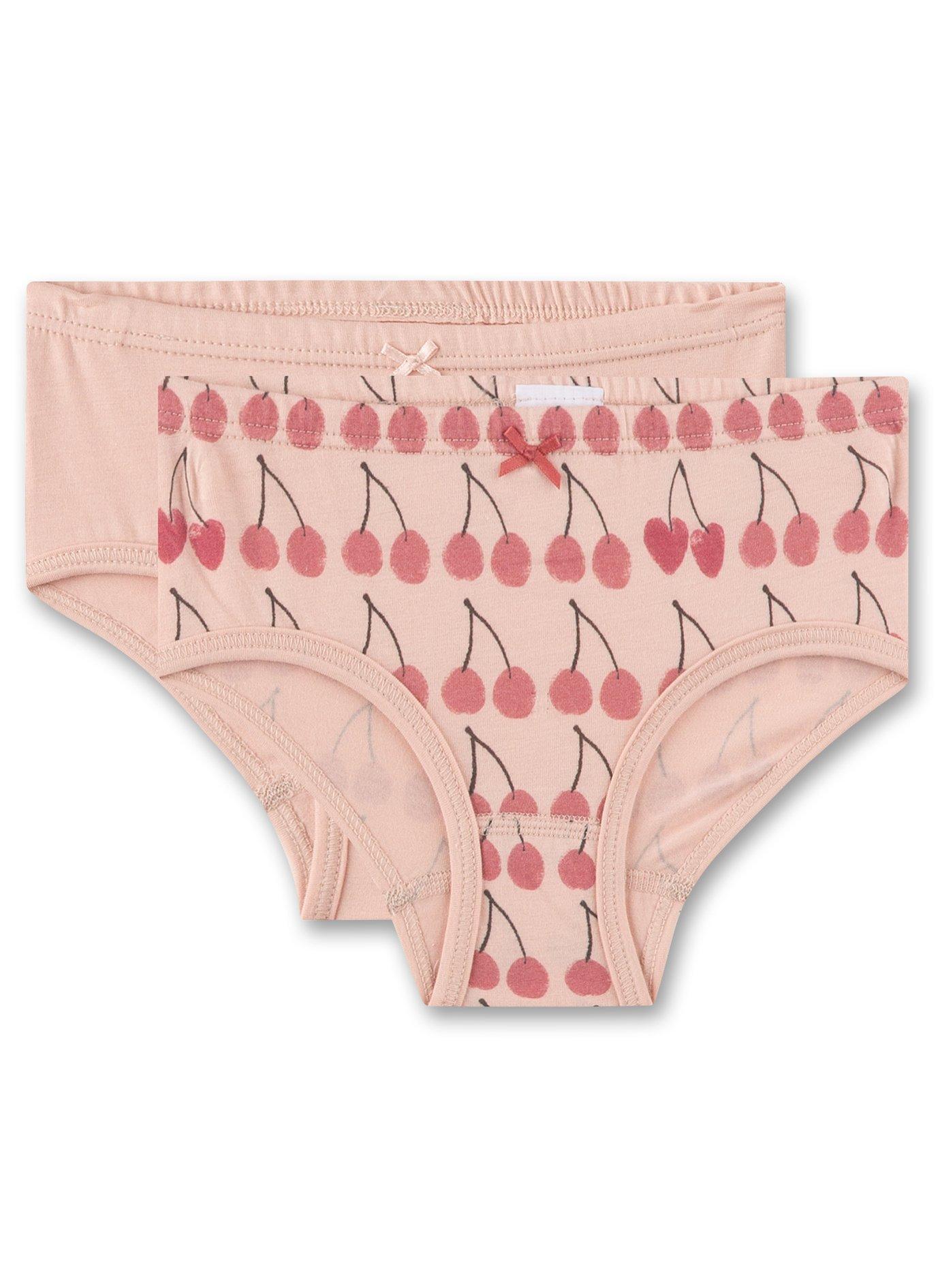 Image of Mädchen-slips (doppelpack) Kirschen Unisex Rosa 104