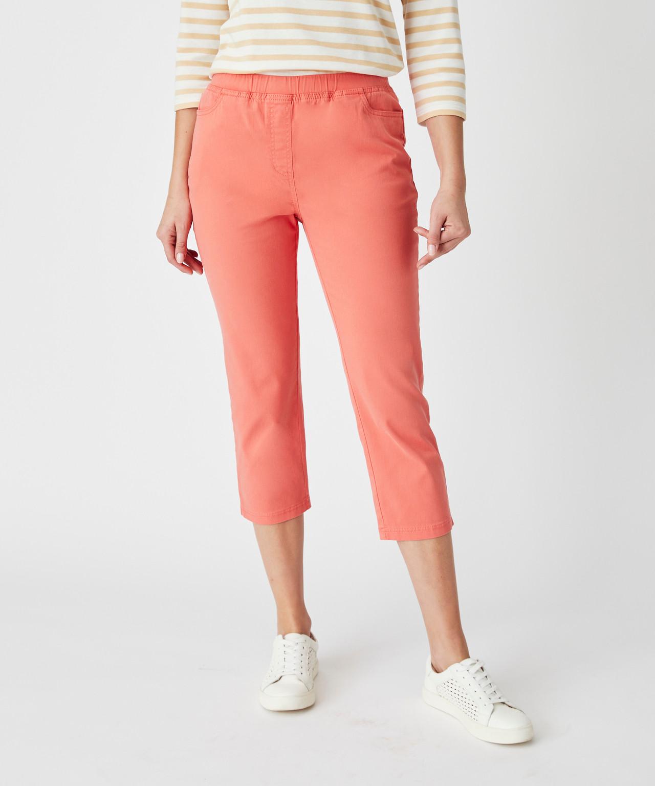 Image of 3/4-hose Aus Weichem, Leichtem Gabardinestretch, 98 % Baumwolle. Damen Rosa 54