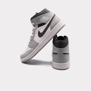 NIKE  Air Jordan 1 Mid Light Smoke  Anthracite 